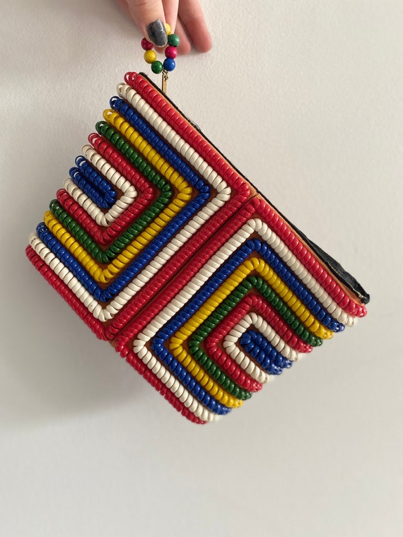 Whimsical 1940's Telephone Cord Handbag Clutch