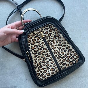 Y2k/vintage Valentina Genuine Leather Pony Hair Leopard  display picture 1