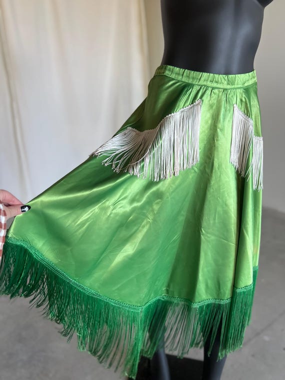 Mid Century Green Patsy Cline Inspired Vintage Sa… - image 5