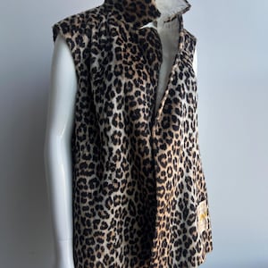 Vintage 60s Vest Leopard - Etsy