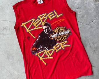 トップス Harley-Davidson 80s James Dean 1980's Harley Davidson James Dean American Legend Vintage T-shirt