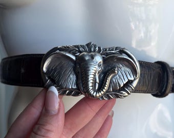 Vintage Gold Anne Klein Elephant Chain Belt /40” / Retro  display picture 1
