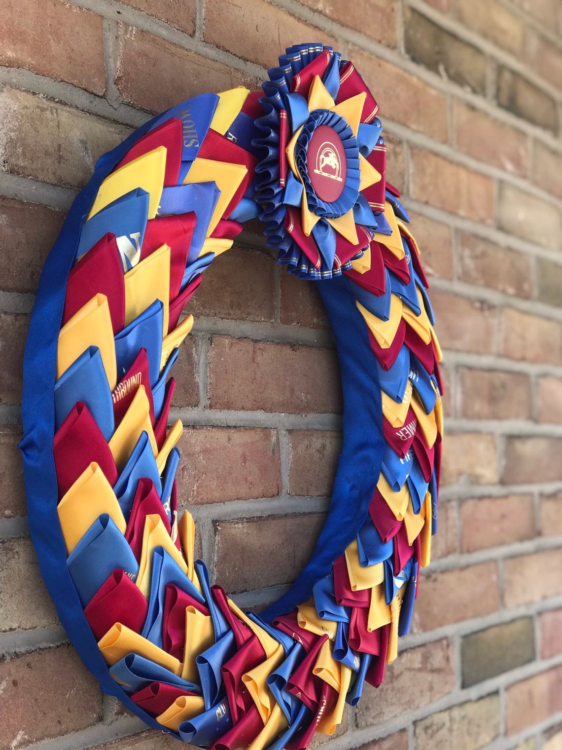 Custom Horse Show Ribbon Wreath 18 Wreath Etsy