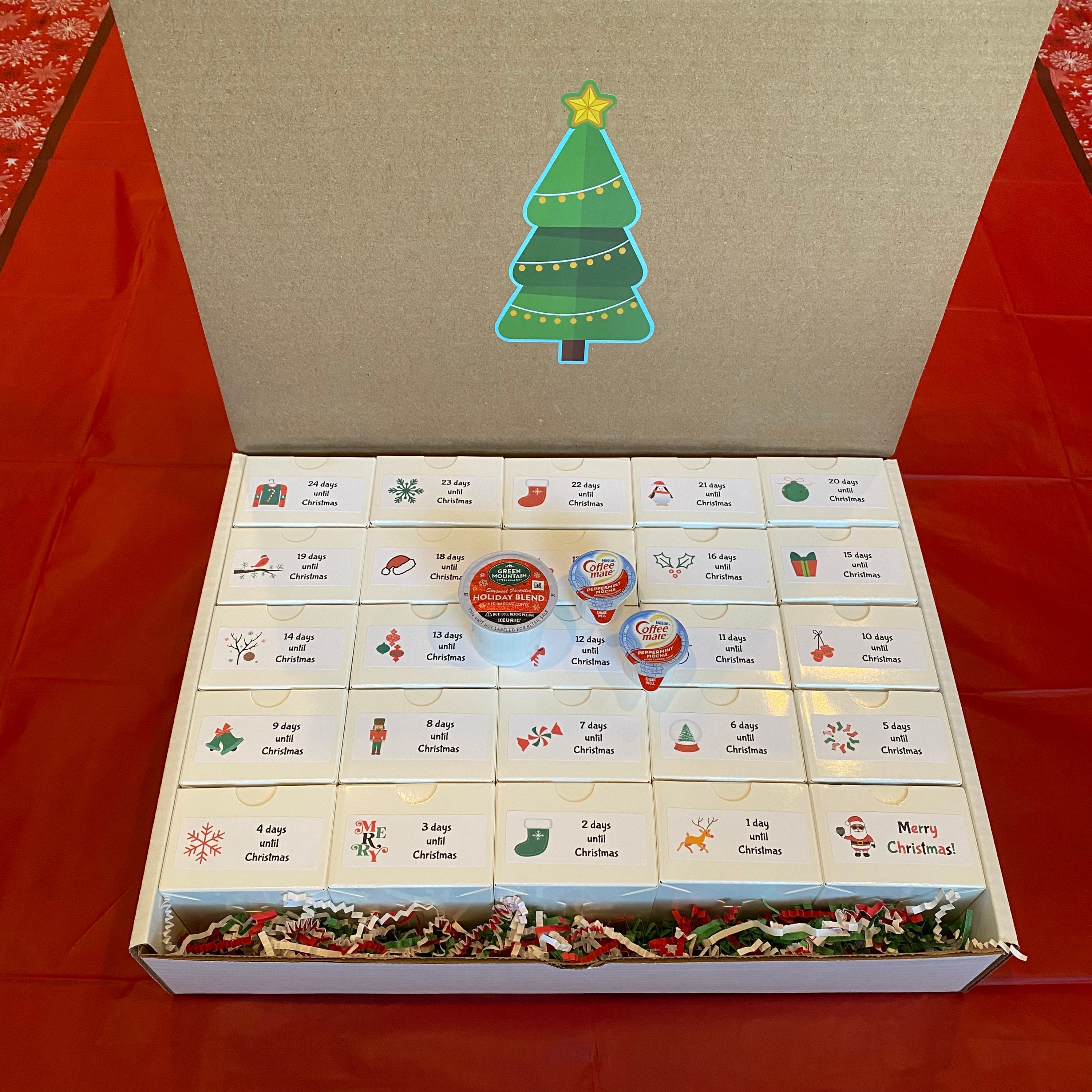 Christmas Coffee Advent/countdown Calendar Daily K Cup Variety - Etsy christmas-coffee-advent-countdown-calendar-daily-k-cup-variety-etsy