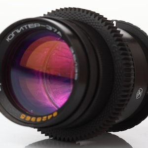 Anamorphic flare & Bokeh Lens 135 mm / F3.5 Jupiter 37a Cine CANON EF mount Mod