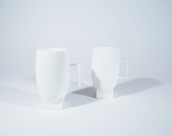 Sculptural Minimalist Ceramic Coffee Cups