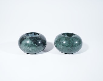 Green Granite Votive Holders