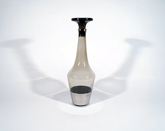 Smoke and Silver Glass Decanter