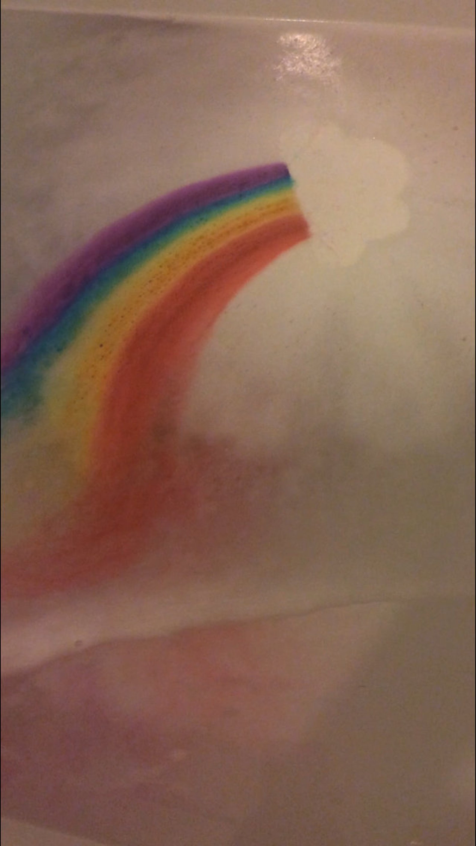 Rainbow cloud bath bomb scented in Enchantment allergen