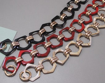Resin chain，Acrylic High Quality Purse Chain,Metal Crossbody Bag Chain Strap， Metal Shoulder Handbag Strap, Replacement Handle Chain