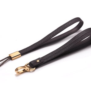 Mcraft® Dark Brown Leather Wristlet Strap, Compatible With Damier