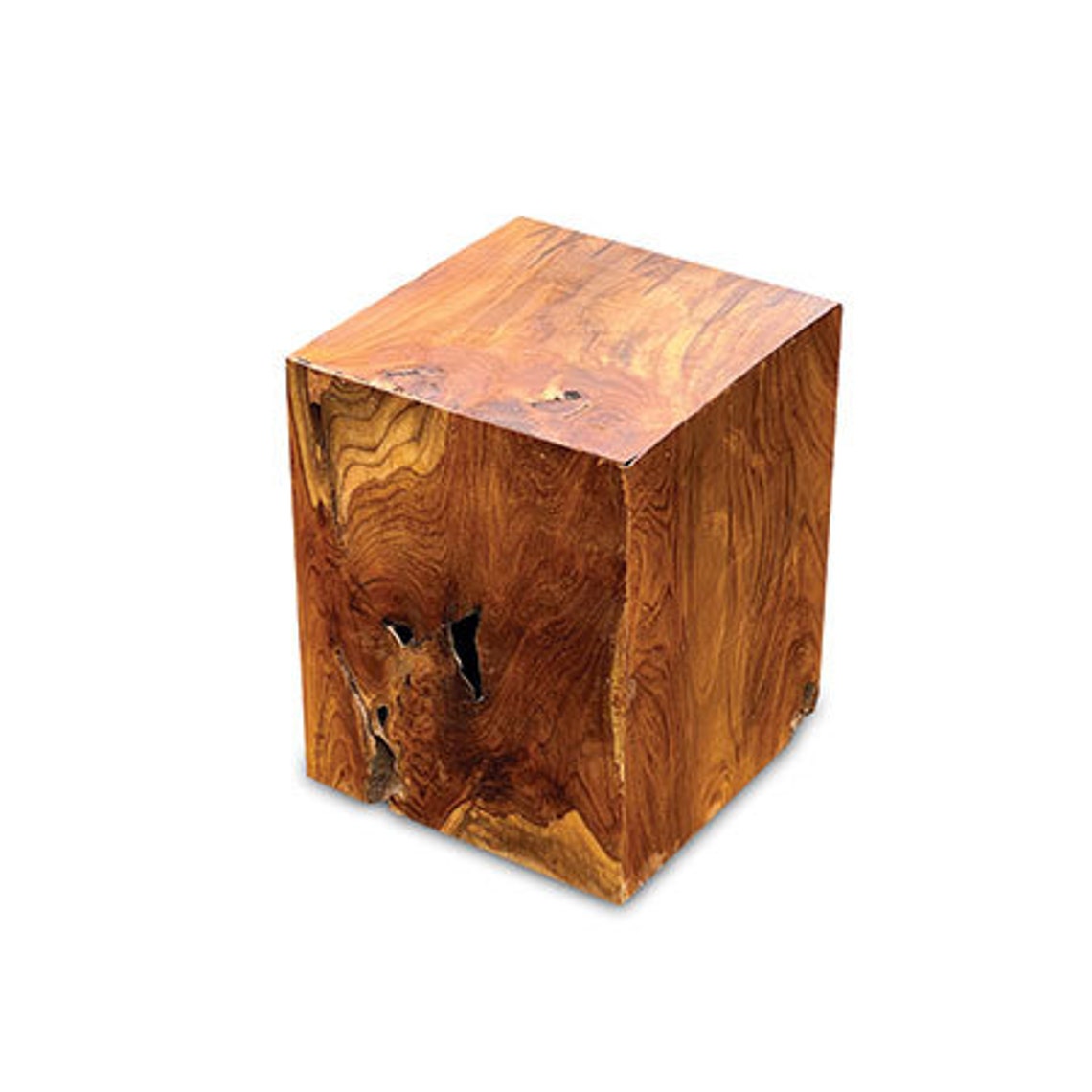 Root Block Column Side Lamp Table Stool - Etsy UK