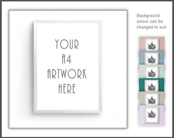 A4 Frame Mockup Downloadable Frame Landscape Frame Mockup Etsy