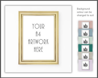 A4 Frame Mockup Downloadable Frame Gold Frame Mock Up Poster Mockup Stock Frame Photo Digital Frame Download Customised Frame Free Downloads 123 Images Psd Mockups