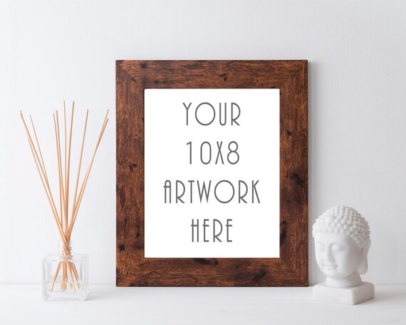 Rustic Wood Frame Mockup 10x8 Frame Mockup Frame Downloadwood