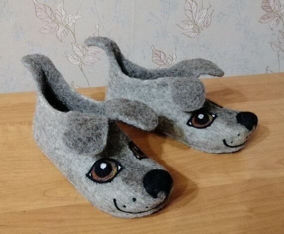 dog shaped slippers