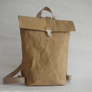 zaino, borsa per il pranzo, SnapPap - zaino urbano, borsa di carta lavabile, borsa vegana,