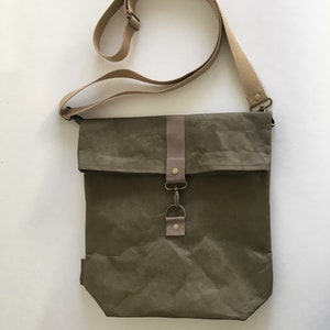 crossbody urban bag, washable paper bag, image 5