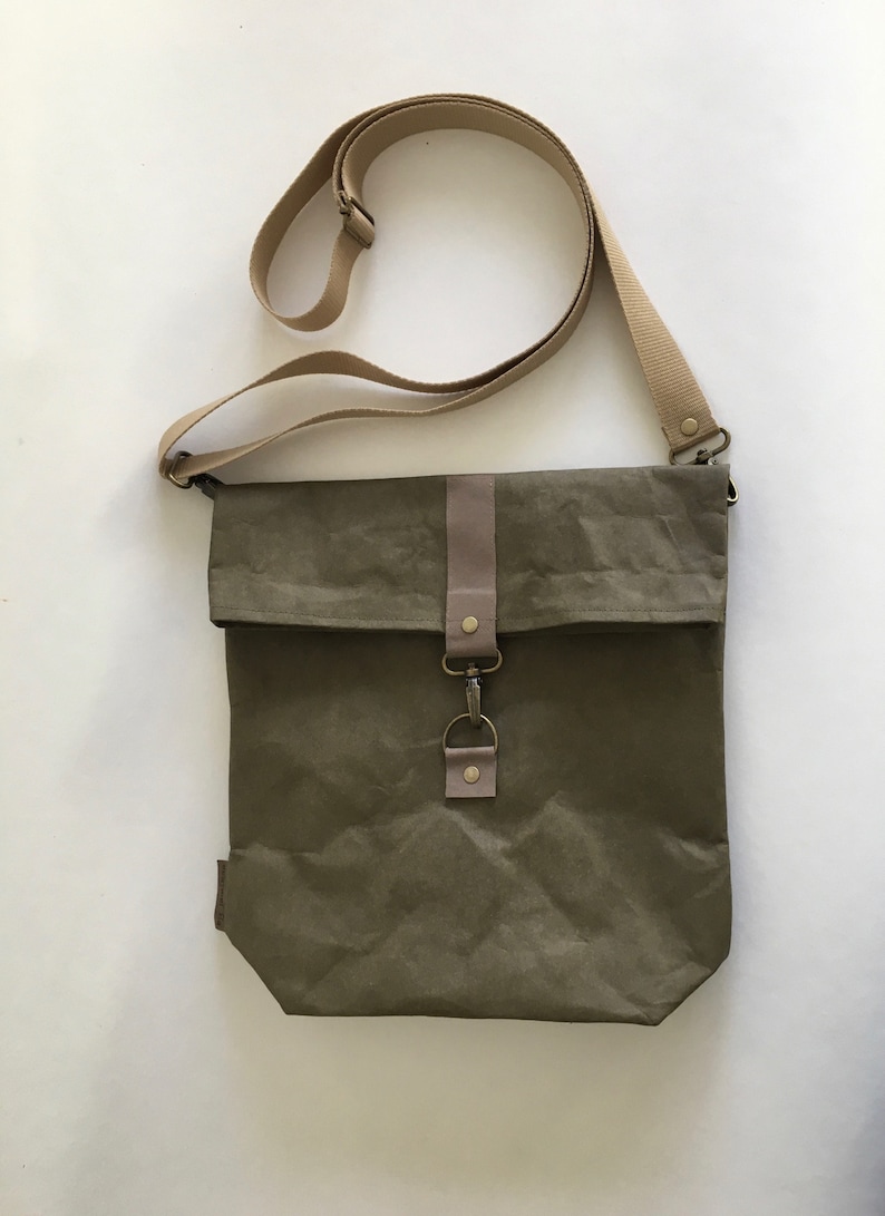 crossbody urban bag, washable paper bag, image 5