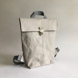 Zaino, Borsa pranzo, SnapPap - Zaino urbano, Sacchetto di carta lavabile, Borsa vegana,