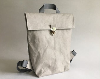 Backpack, Lunch bag, SnapPap - Urban backpack, Washable Paper Bag, Vegan Bag,
