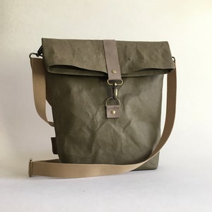 crossbody urban bag, washable paper bag, image 1
