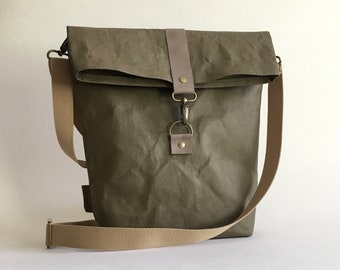 crossbody urban bag, washable paper bag,