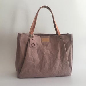 Sac fourre-tout "Vieux rose", Sac en papier lavable, sac à provisions, sac à provisions, sac écologique, sac en papier,