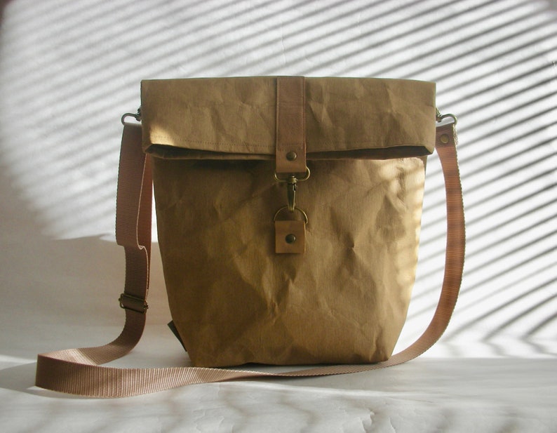 crossbody urban bag, washable paper bag, image 8