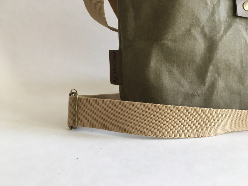 crossbody urban bag, washable paper bag, image 4