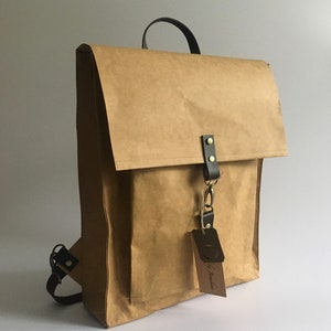 Urban Batoh " Business backpack Beige", Urban backpack, SnapPap bag, Washable Paper Bag, Vegan Bag, Leather-like Paper, Notebook bag,