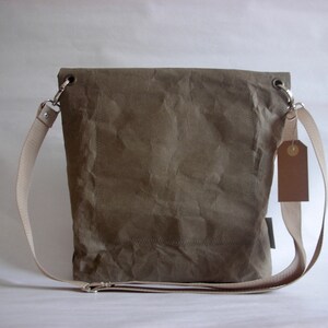 crossbody urban bag, washable paper bag, image 6