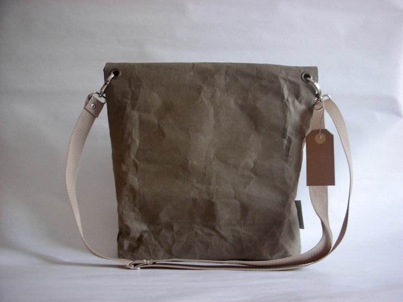 crossbody urban bag, washable paper bag, image 6