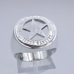 Texas Ranger Sterling Silver Ring