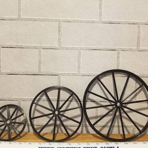 模型馬車用ミニチュアホイール 2個セット 複数のサイズからお選びいただけます。