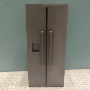1:12 scale unfinished refrigerator , kitchen miniature with openable doors