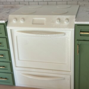 1:12 scale stove and vent , kitchen miniature with openable door
