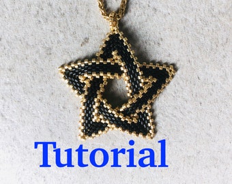 N11 / Tutoriel pour étoile 3D peyote / 3D Peyote Star Beading Pattern for beginners / Français, English, Italiano, Espanol, Deutch...