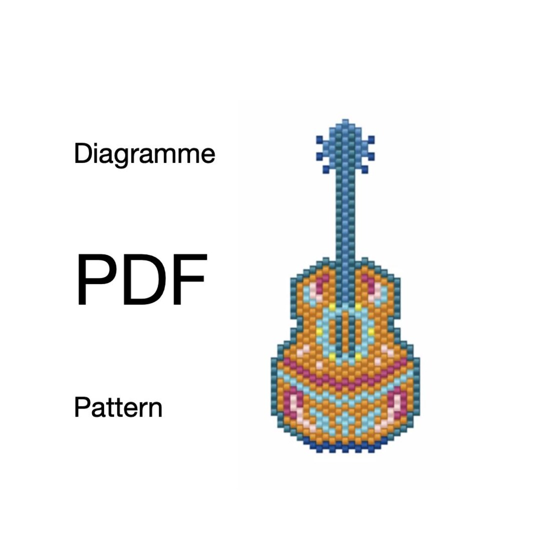 Guitar Pattern - Etsy