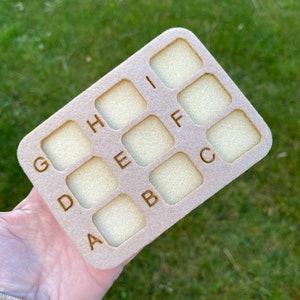 Mini organizzatore di perline in tappetino per perline 9 scatole / organizzatore di tappetini per perline