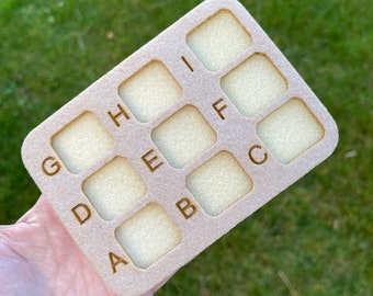 Mini bead organizer in bead mat material 9 boxes / bead mat organizer