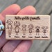 Personalized wooden family keyring
