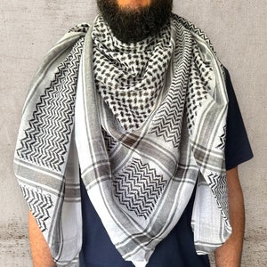 Keffiyeh | Palestine | 58 x 58 Traditional Unisex Palestine Scarf | USA | 3 Days Free Shipping | Noble Touches in Philly