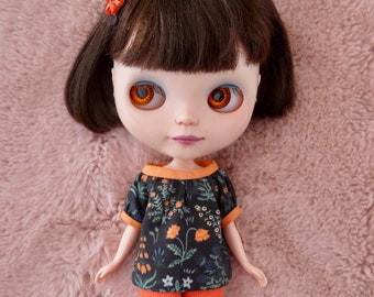 Blythe Doll Gathered Short Sleeve Shirt