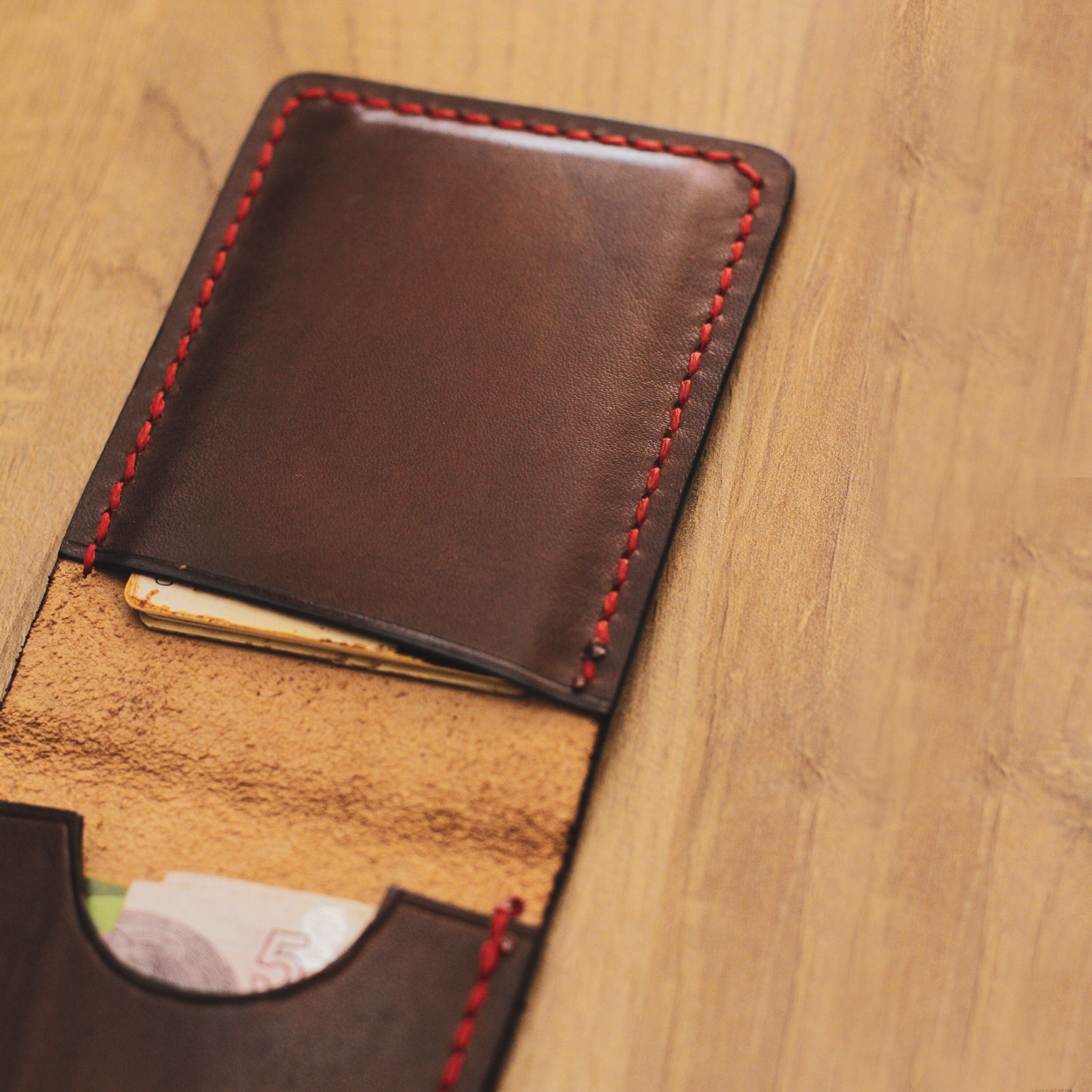 Business card case Men's wallet Leather wallet Slim Etsy