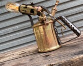 Brass blow torch lamp