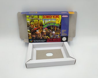 thick cardboard as in the original. SNES Donkey Country II box with insert option Ntsc Pal or Australian PAL Electronics & Accessories