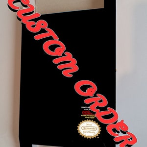 NES/ Nintendo Entertainment System custom game boxes. You already have a finished box design, but nowhere to print and assemble it?