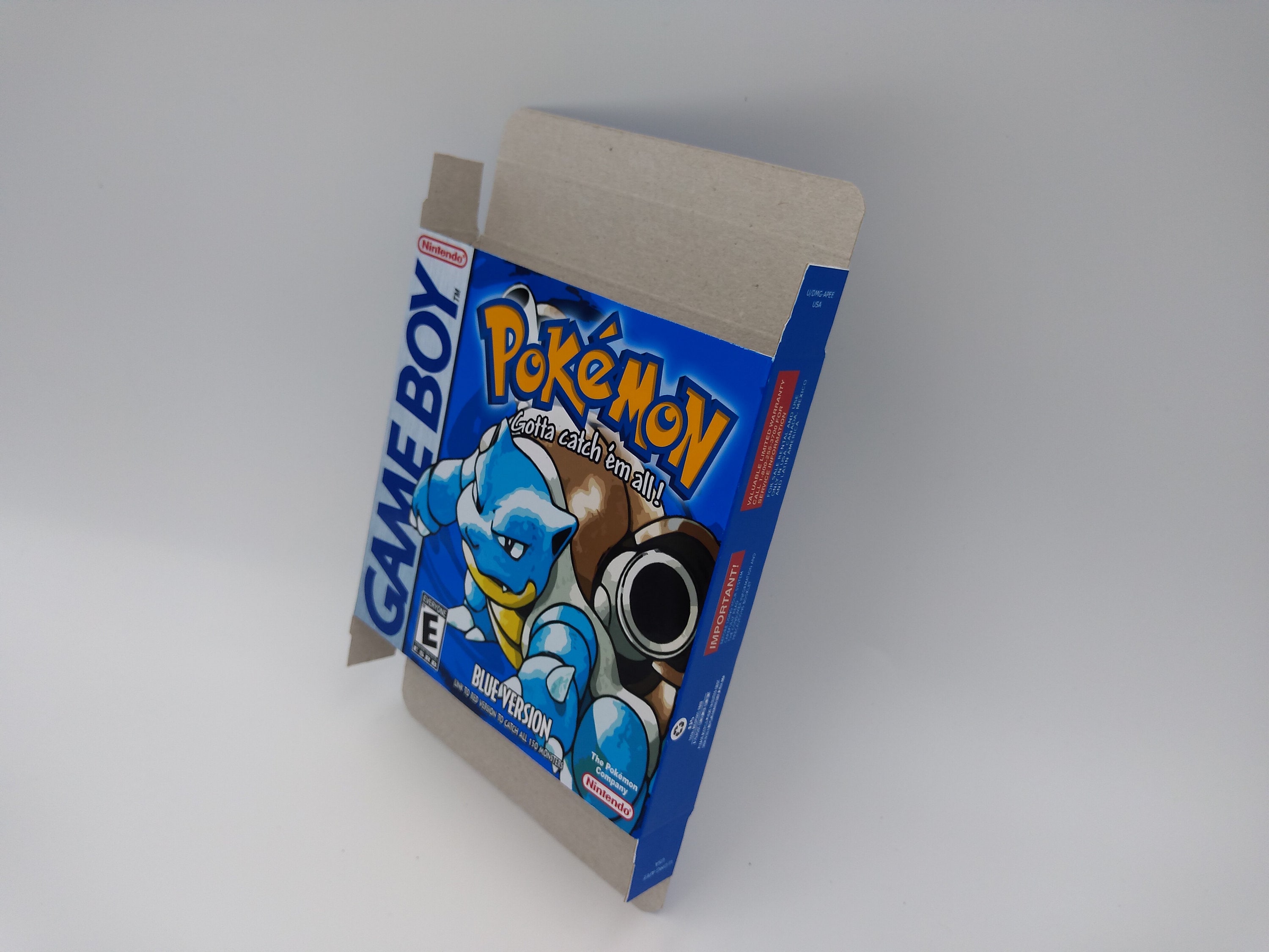 Pokemon Blue Box With Inner Tray Option NTSC PAL or | Etsy Denmark