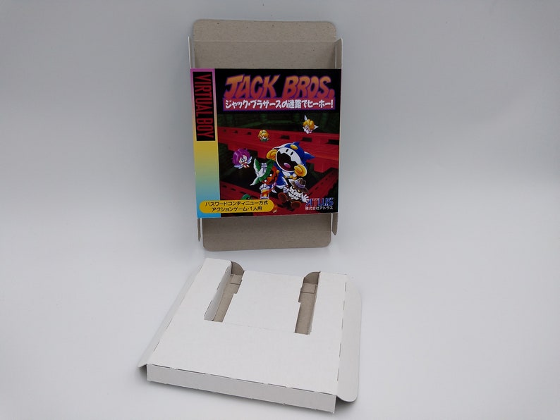 Jack Bros Virtual Boy box replacement with insert option thick cardboard. Top Quality JAPAN NTSC